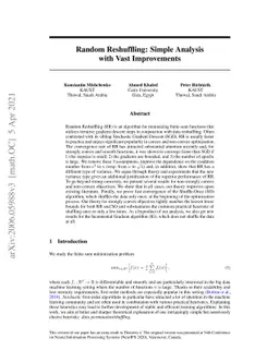 Random Reshuffling: Simple Analysis with Vast Improvements