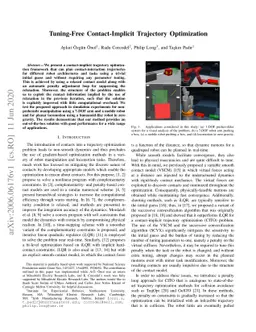Tuning-Free Contact-Implicit Trajectory Optimization