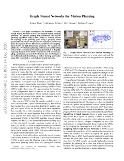 Graph Neural Networks for Motion Planning