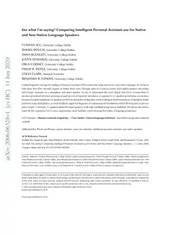 See what I'm saying? Comparing Intelligent Personal Assistant use for
  Native and Non-Native Language Speakers