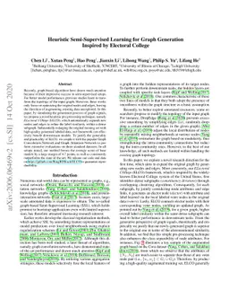 Heuristic Semi-Supervised Learning for Graph Generation Inspired by
  Electoral College