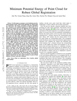 Minimum Potential Energy of Point Cloud for Robust Global Registration
