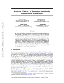 Statistical Efficiency of Thompson Sampling for Combinatorial
  Semi-Bandits