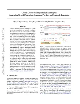 Closed Loop Neural-Symbolic Learning via Integrating Neural Perception,
  Grammar Parsing, and Symbolic Reasoning