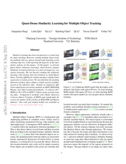 Quasi-Dense Similarity Learning for Multiple Object Tracking