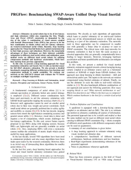 PRGFlow: Benchmarking SWAP-Aware Unified Deep Visual Inertial Odometry