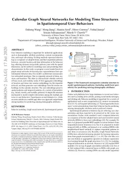 Calendar Graph Neural Networks for Modeling Time Structures in
  Spatiotemporal User Behaviors