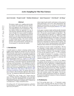 Active Sampling for Min-Max Fairness