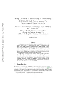 Early Detection of Retinopathy of Prematurity (ROP) in Retinal Fundus
  Images Via Convolutional Neural Networks