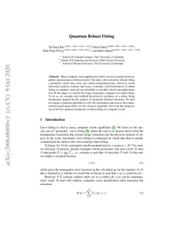 Quantum Robust Fitting