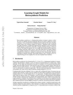 Learning Graph Models for Retrosynthesis Prediction