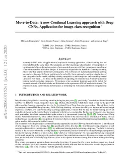 Move-to-Data: A new Continual Learning approach with Deep CNNs,
  Application for image-class recognition
