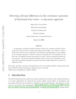 Detecting relevant differences in the covariance operators of functional
  time series -- a sup-norm approach