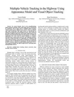 Multiple-Vehicle Tracking in the Highway Using Appearance Model and
  Visual Object Tracking