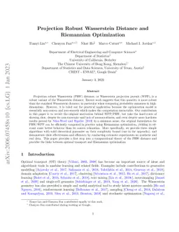 Projection Robust Wasserstein Distance and Riemannian Optimization