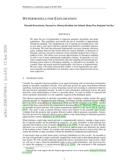 Hypermodels for Exploration