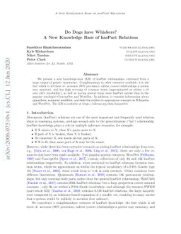 Do Dogs have Whiskers? A New Knowledge Base of hasPart Relations