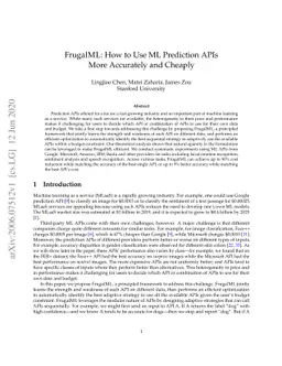 FrugalML: How to Use ML Prediction APIs More Accurately and Cheaply
