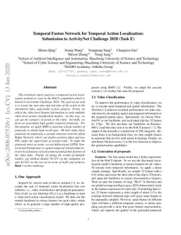 Temporal Fusion Network for Temporal Action Localization:Submission to
  ActivityNet Challenge 2020 (Task E)