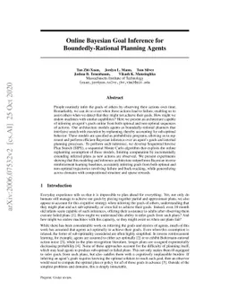 Online Bayesian Goal Inference for Boundedly-Rational Planning Agents