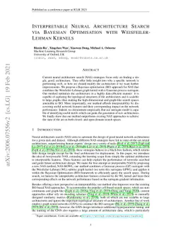 Interpretable Neural Architecture Search via Bayesian Optimisation with
  Weisfeiler-Lehman Kernels