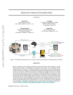 Semantic-driven Colorization