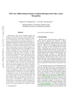 DTG-Net: Differentiated Teachers Guided Self-Supervised Video Action
  Recognition