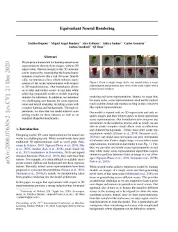 Equivariant Neural Rendering