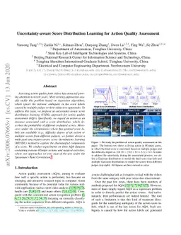 Uncertainty-aware Score Distribution Learning for Action Quality
  Assessment