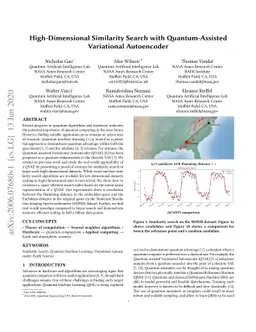 High-Dimensional Similarity Search with Quantum-Assisted Variational
  Autoencoder