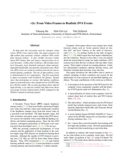 v2e: From Video Frames to Realistic DVS Events