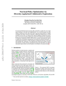 Non-local Policy Optimization via Diversity-regularized Collaborative
  Exploration