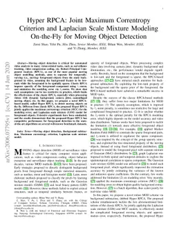 Hyper RPCA: Joint Maximum Correntropy Criterion and Laplacian Scale
  Mixture Modeling On-the-Fly for Moving Object Detection