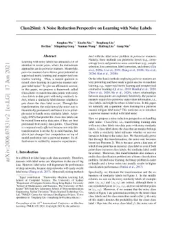 Class2Simi: A Noise Reduction Perspective on Learning with Noisy Labels