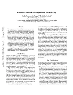 Continual General Chunking Problem and SyncMap