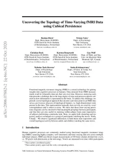 Uncovering the Topology of Time-Varying fMRI Data using Cubical
  Persistence