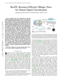 ResOT: Resource-Efficient Oblique Trees for Neural Signal Classification
