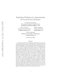 Explaining Predictions by Approximating the Local Decision Boundary