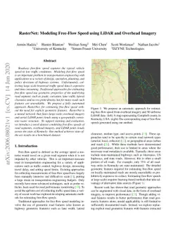 RasterNet: Modeling Free-Flow Speed using LiDAR and Overhead Imagery