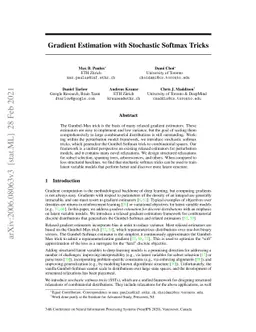 Gradient Estimation with Stochastic Softmax Tricks