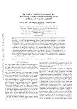 An online evolving framework for advancing reinforcement-learning based
  automated vehicle control