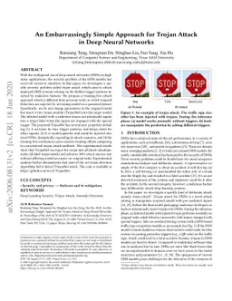 An Embarrassingly Simple Approach for Trojan Attack in Deep Neural
  Networks