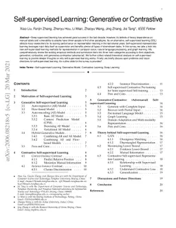 Self-supervised Learning: Generative or Contrastive