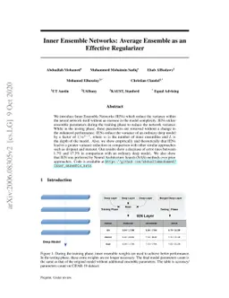 Inner Ensemble Networks: Average Ensemble as an Effective Regularizer