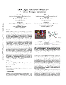 ORD: Object Relationship Discovery for Visual Dialogue Generation
