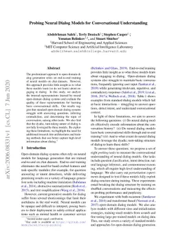 Probing Neural Dialog Models for Conversational Understanding