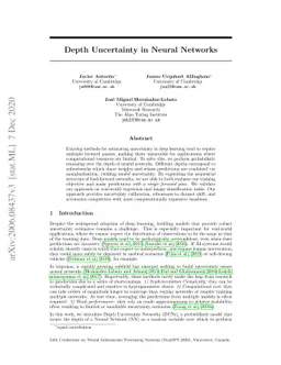 Depth Uncertainty in Neural Networks