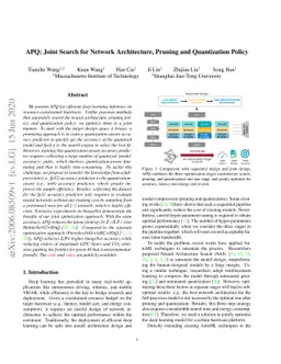 APQ: Joint Search for Network Architecture, Pruning and Quantization
  Policy