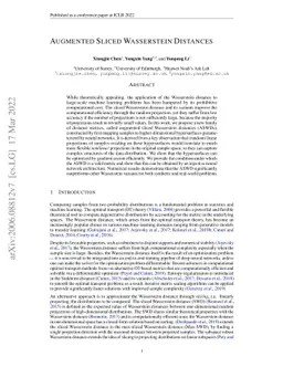 Augmented Sliced Wasserstein Distances