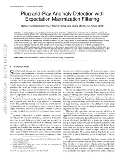 Plug-and-Play Anomaly Detection with Expectation Maximization Filtering